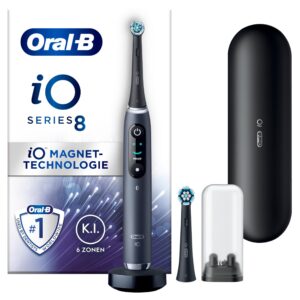 Oral-B iO Series 9n Black Onyx, Elektrische Zahnbürste mit 2 Aufsteckbürsten, OVP, KI-Funktion, 7 Modi. | Zustand: Neu