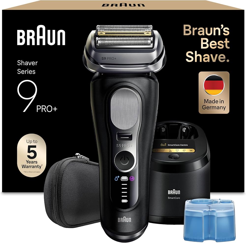 Braun Series 9 Pro+ 9660cc Wet&dry, Elektrorasierer mit Reinigungsstation, Reiseetui, Wet&Dry-Funktion, OVP. | Zustand: Neu