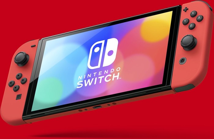 Nintendo Switch OLED Mario Red Edition, Konsole mit OLED-Display, Joy-Con in Mario Rot und Zubehör. | Zustand: Sehr Gut | Farbe: rot