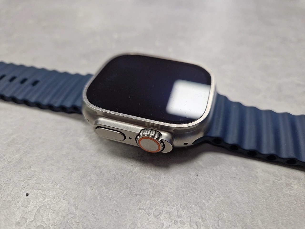 Apple Watch Ultra 2 49mm LTE Titan Geh use Natur Mit Blauem Armband Apple Watch Ultra 2 49mm LTE Titan Geh use Natur Mit Blauem Armband