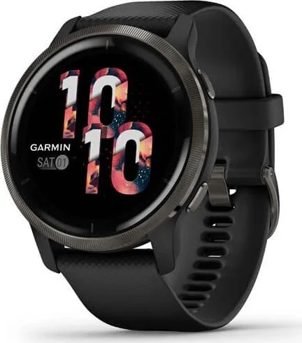 Garmin Venu 2, OVP, GPS-Fitness-Smartwatch, 45mm, schwarz | schiefergrau, AMOLED-Display, neuwertig | OVP | Zustand: Wie Neu – Bild 2