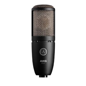 AKG P220 Schwarz, Großmembran-Kondensatormikrofon, Niere, 20Hz-20kHz, -20dB Pad, Low-Cut, inkl. Spinne & Koffer. | Zustand: Gut