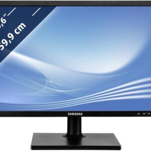 Samsung S24E450BL LED, schwarz, 23,6 Zoll Full HD Monitor mit VGA und DVI Anschlüssen, höhenverstellbar. | Zustand: Sehr Gut