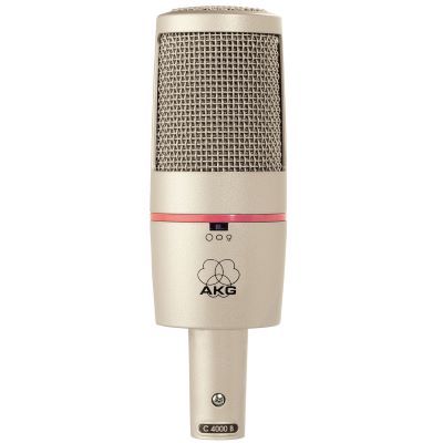 AKG C 4000 B Kondensatormikrofon, Großmembran-Mikrofon, umschaltbare Richtcharakteristik (Kugel | Niere | Hyperniere), sehr rauscharm. | Zustand: Gut