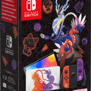 Nintendo Switch OLED Pokémon Karmesin/Purpur, Edition mit Dockingstation, Ladegerät und Verpackung  | Zustand: Sehr Gut | Farbe: schwarz