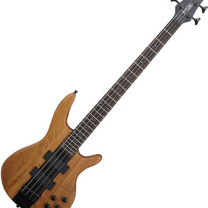 Rocktile LB104-N E-Bass Natural, 4-Saiter E-Bass mit Linden- | Erlenkorpus, Ahornhals (Through-Neck) und 2 Humbuckern. | Zustand: Sehr Gut