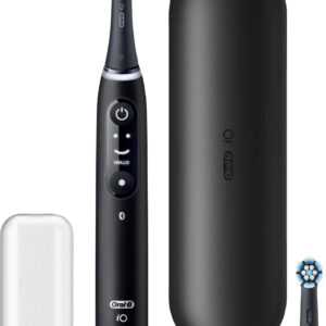 Oral-B iO Series 6 Black Lava, Elektrische Zahnbürste mit interaktivem Display, 5 Modi und Reiseetui. | Zustand: Neu