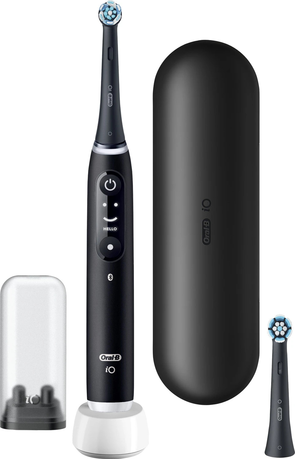 Oral-B iO Series 6 Black Lava, Elektrische Zahnbürste mit interaktivem Display, 5 Modi und Reiseetui. | Zustand: Neu
