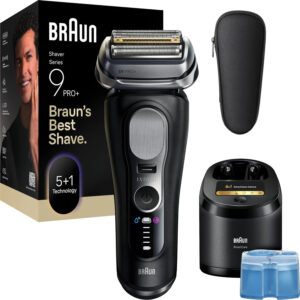 Braun Series 9 Pro+ 9660cc Wet&dry, Elektrorasierer mit 6in1 SmartCare Center, ProCase und Wet&dry Funktion. | Zustand: Neu