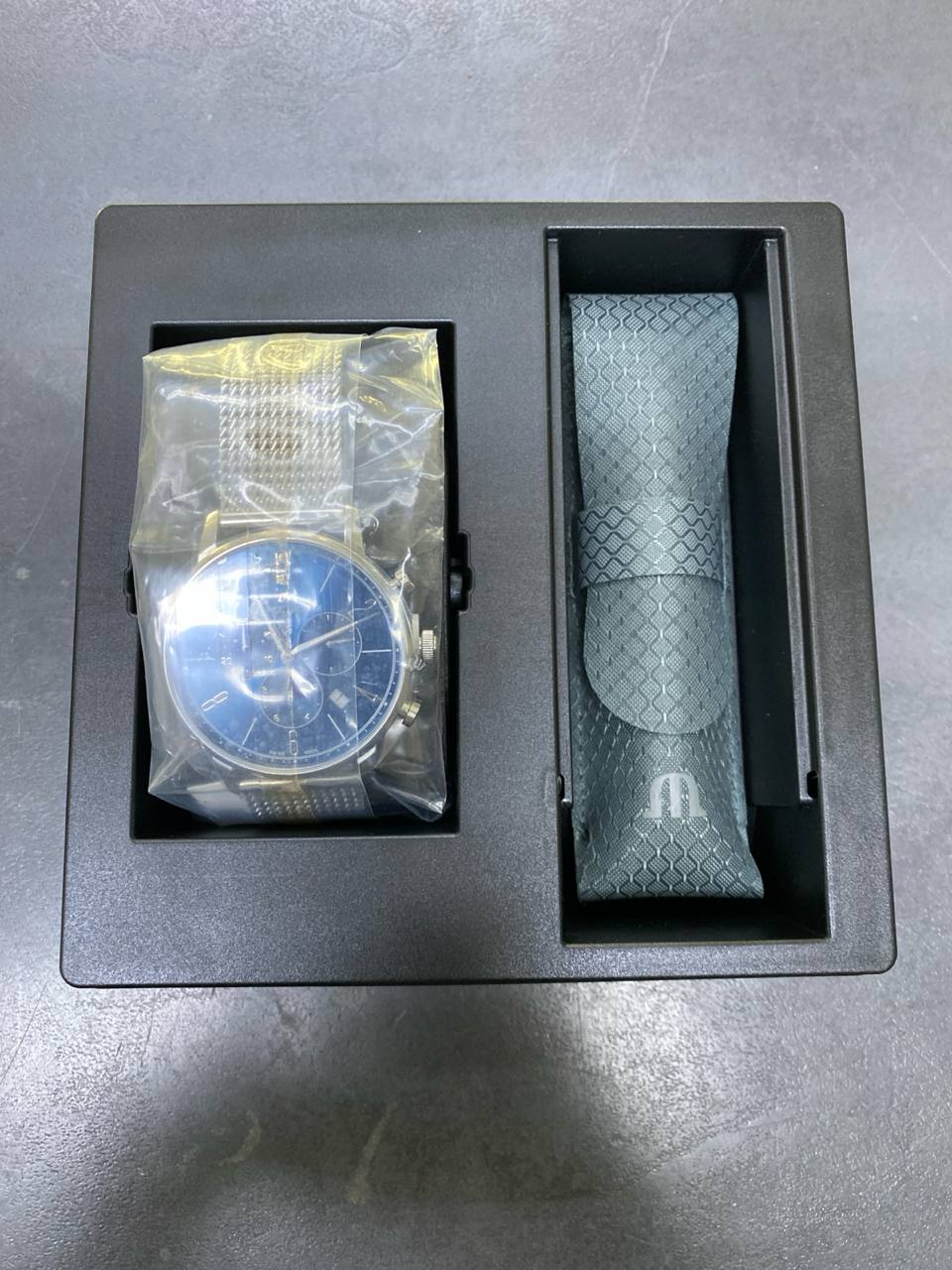 Maurice Lacroix Eliros Chronograph EL1098-SS006-420-1, 40mm, blaues Zifferblatt, Edelstahlband, Quarzwerk, Datum, Chronograph. | Zustand: Neu – Bild 2