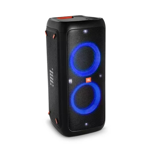 JBL PartyBox 300 Schwarz, Party-Lautsprecher mit Lichteffekten, Bluetooth, Akkulaufzeit bis 18 Std. | Zustand: In Ordnung