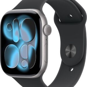 Apple Watch Series 11 46mm GPS, Aluminium, Diamantschwarz, Sportarmband M | L Schwarz |  100% Akku | Zustand: Sehr Gut