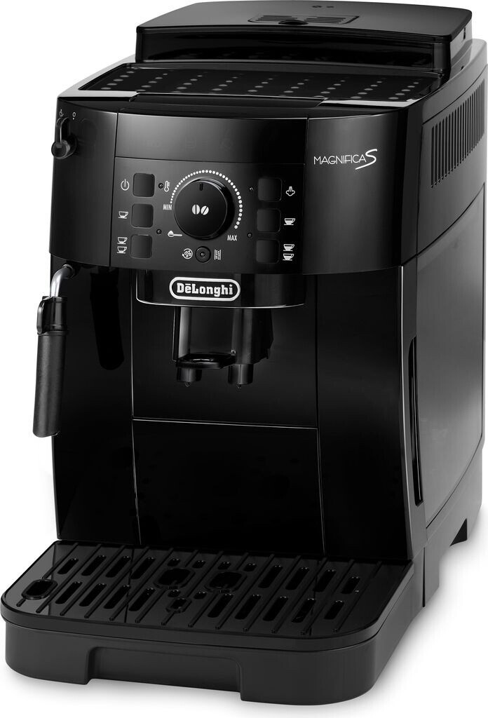 DeLonghi Magnifica S ECAM12.121.B, Schwarzer Kaffeevollautomat mit manueller Dampfdüse, 13-stufigem Mahlwerk und 1,8L Wassertank. | Zustand: Neu