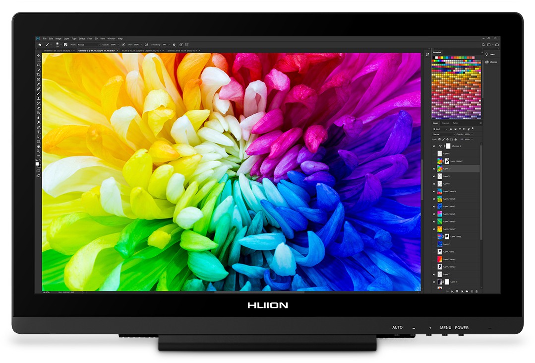 Huion Kamvas 20, Grafiktablett mit 19,5 Zoll, 120% sRGB, AG-Glas, 8192 Druckstufen | Zustand: Sehr Gut | Farbe: