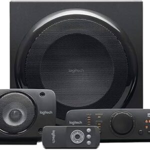 Logitech Z906 5.1 System, THX-zertifiziertes 5.1 Surround-System mit 500W RMS Leistung und aktivem Subwoofer. | Zustand: Gut