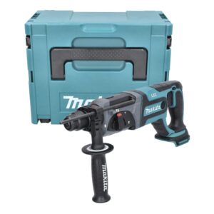 Makita DHR241 Akku-Bohrhammer, 18V, 2 Akkus, Ladegerät, Koffer, SDS-Plus | Zustand: Sehr Gut