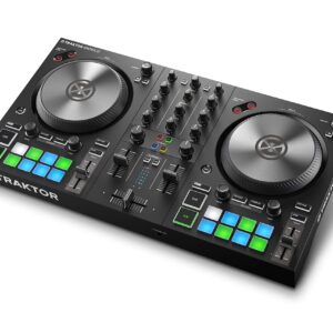 Native Instruments Traktor Kontrol S2 MK3, USB-betriebener 2-Kanal-DJ-Controller für Traktor Pro 3 mit großen Jogeels und RGB-Pads. Inkl. Tasche | Zustand: Gut