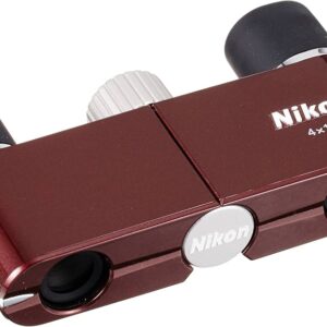 Nikon 4x10 DCF Burgunderrot, Ultra-kompaktes Fernglas, 4x10, 65g, faltbar, ideal für Theater | Museum, OVP | Zustand: Sehr Gutn | Farbe: schwarz
