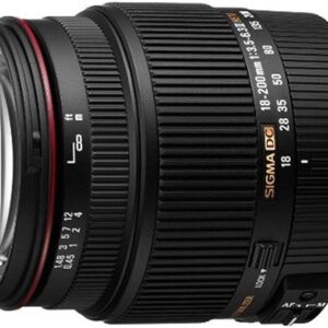Sigma 18-200mm F3.5-6.3 II DC OS, Vielseitiges Superzoomobjektiv mit optischem Bildstabilisator (OS) und Originalverpackung (OVP). | Zustand: Gut