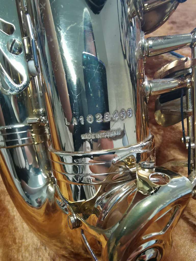 Antigua Winds Altsaxophon inkl. Koffer, Antigua Winds Altsaxophon mit Seriennummer LA1028456, Vintage-Optik, inkl. Koffer und Zubehör. | Zustand: Gut – Bild 2