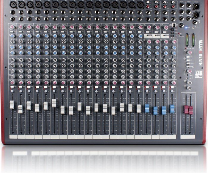 Allen & Heath ZED-24, 24-Kanal Analogmischer mit USB-Interface, 16 Mono- und 4 Stereokanälen. | Zustand: Sehr Gut