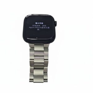 Apple Watch Series 10 46mm Cellular, Mit Metallarmband und Ladegerät. Zeigt Ladehinweis auf Chinesisch. | Zustand: Sehr Gut | Farbe: schwarz