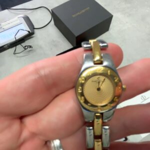 Baume & Mercier 4135226 44mm, Damenarmbanduhr, bicolor (gold | silber), mit Originalverpackung (OVP). | Zustand: Sehr Gut | Farbe: silber