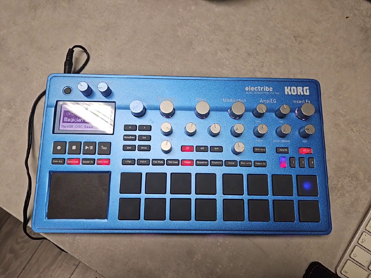 KORG electribe 2 (blau), music production station, synthesizer | sampler, dc9v netzteil oder aa batterien, zubehör: netzteil | Zustand: Sehr Gut