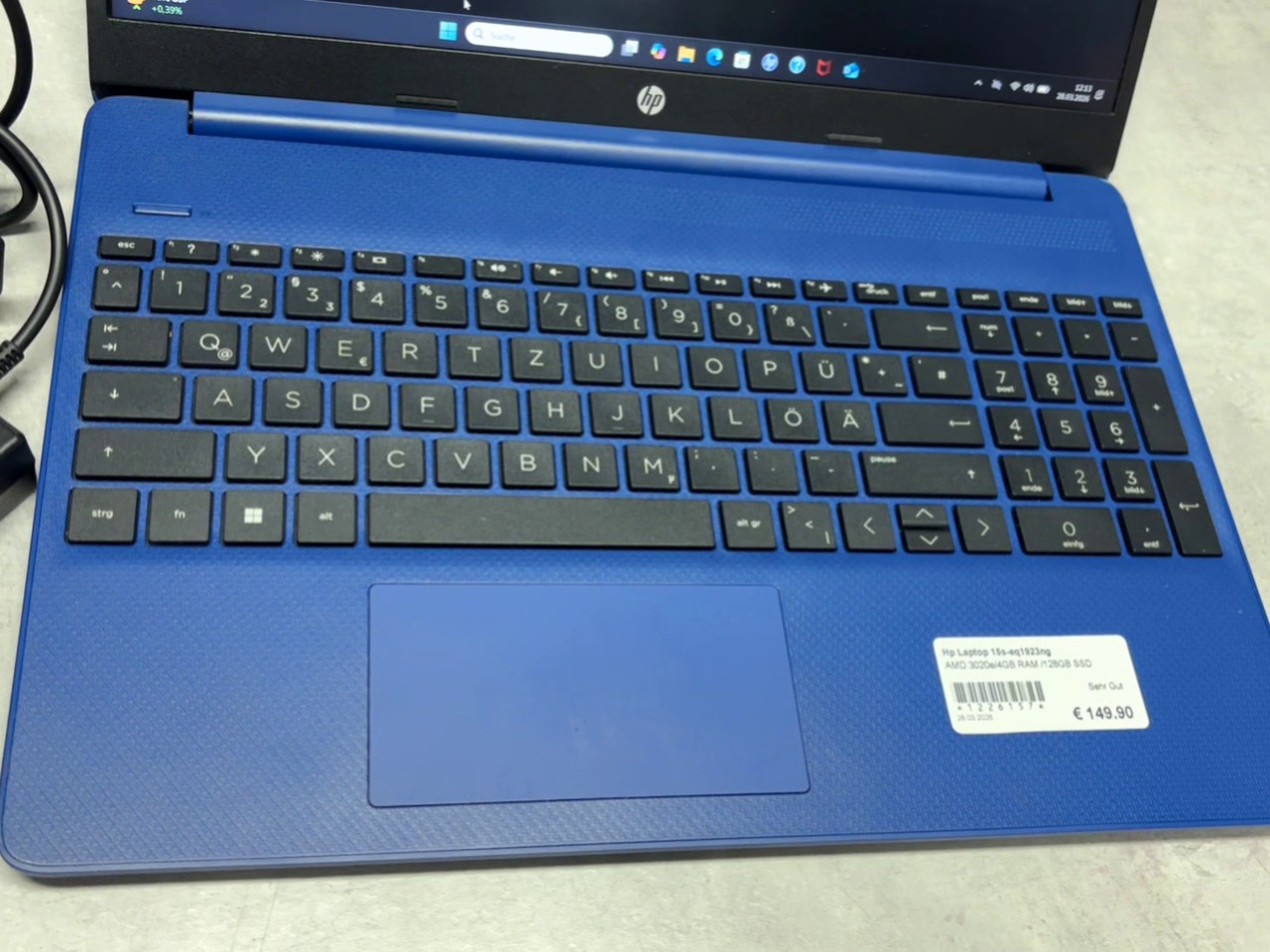 HP 15s-eq1923ng Blau 2021, 15,6 | Zustand: Sehr Gut – Bild 2