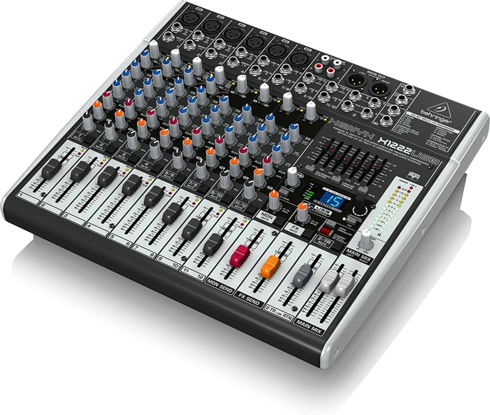 Behringer Xenyx X1222USB, Analoger 16-Kanal-Mischpult mit USB-Interface und Effekten. | Zustand: Gut – Bild 2