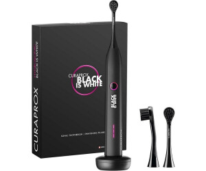 Curaprox Hydrosonic Black Is White, Schallzahnbürste, matt-schwarz, mit 2 Carbon-Bürstenköpfen, OVP | Zustand: Neu