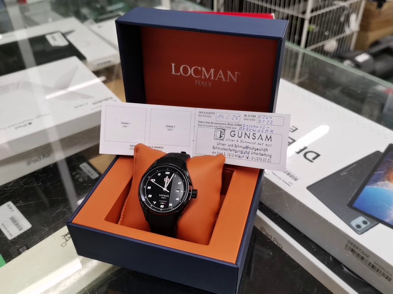 Locman Ducati Automatik, Herrenuhr in Originalverpackung (ovp). Mechanisches Automatikwerk, Gehäuse 42 mm Stahl. | Zustand: Neu – Bild 3