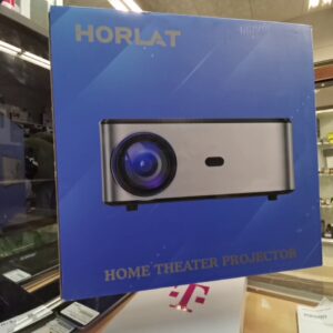HORLAT Beamer 4K, 4K Heimkino Beamer mit iOS | Android | TV-Konnektivität, mit Ladefunktion. | Zustand: Sehr Gut