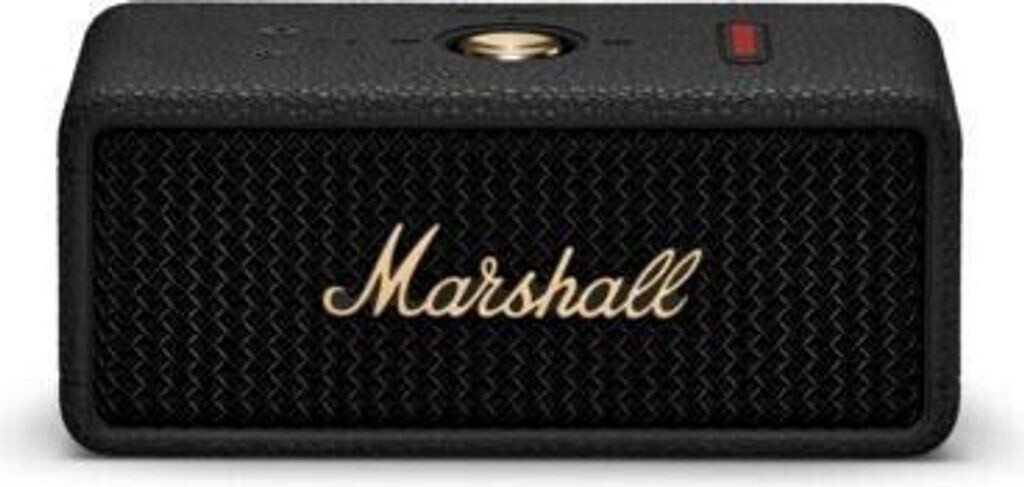 Marshall Emberton III Black/Brass, Tragbarer Bluetooth-Lautsprecher mit IP67, 32+ Std. Wiedergabe, integriertem Mikrofon. OVP. | Zustand: Wie Neu – Bild 2
