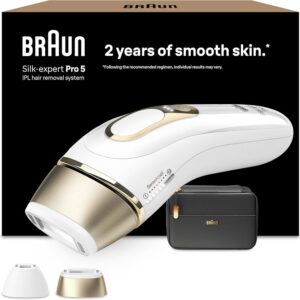 Braun Silk-expert Pro 5 PL5140, IPL-Haarentferner, weiß | gold, mit Präzisionsaufsatz und Tasche, OVP | Zustand: Neu