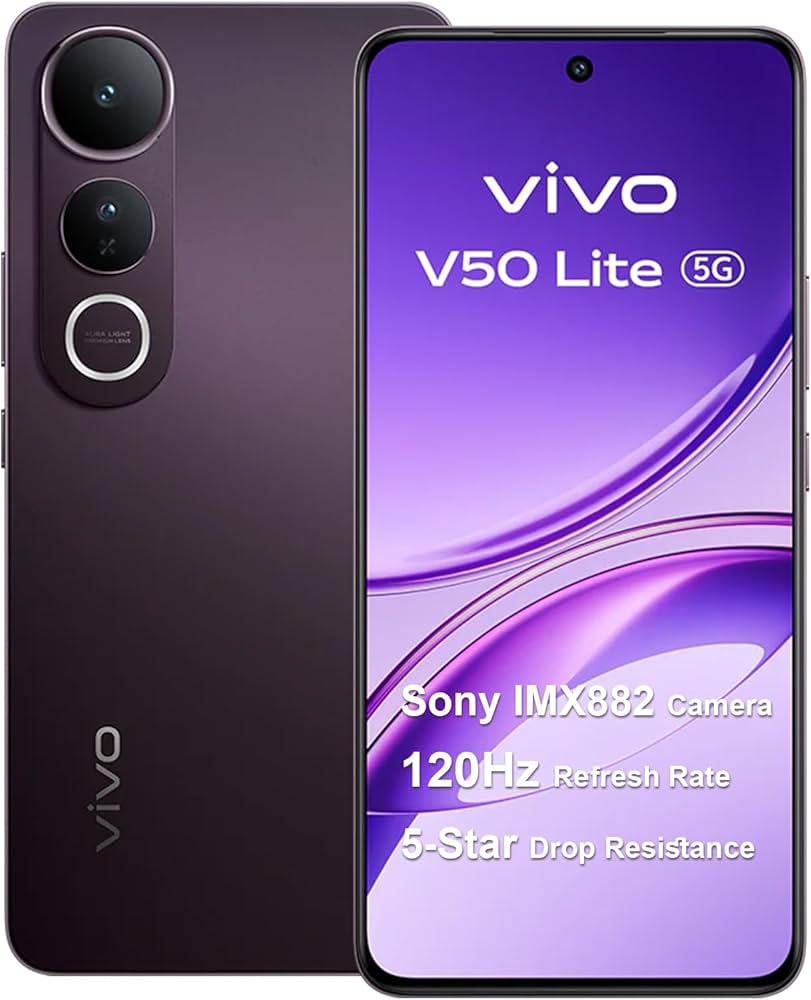 Vivo V50 Lite 256GB, In Originalverpackung (OVP) | SimLock: Frei | Zustand: Wie Neu | Farbe: schwarz | Akku: 100%