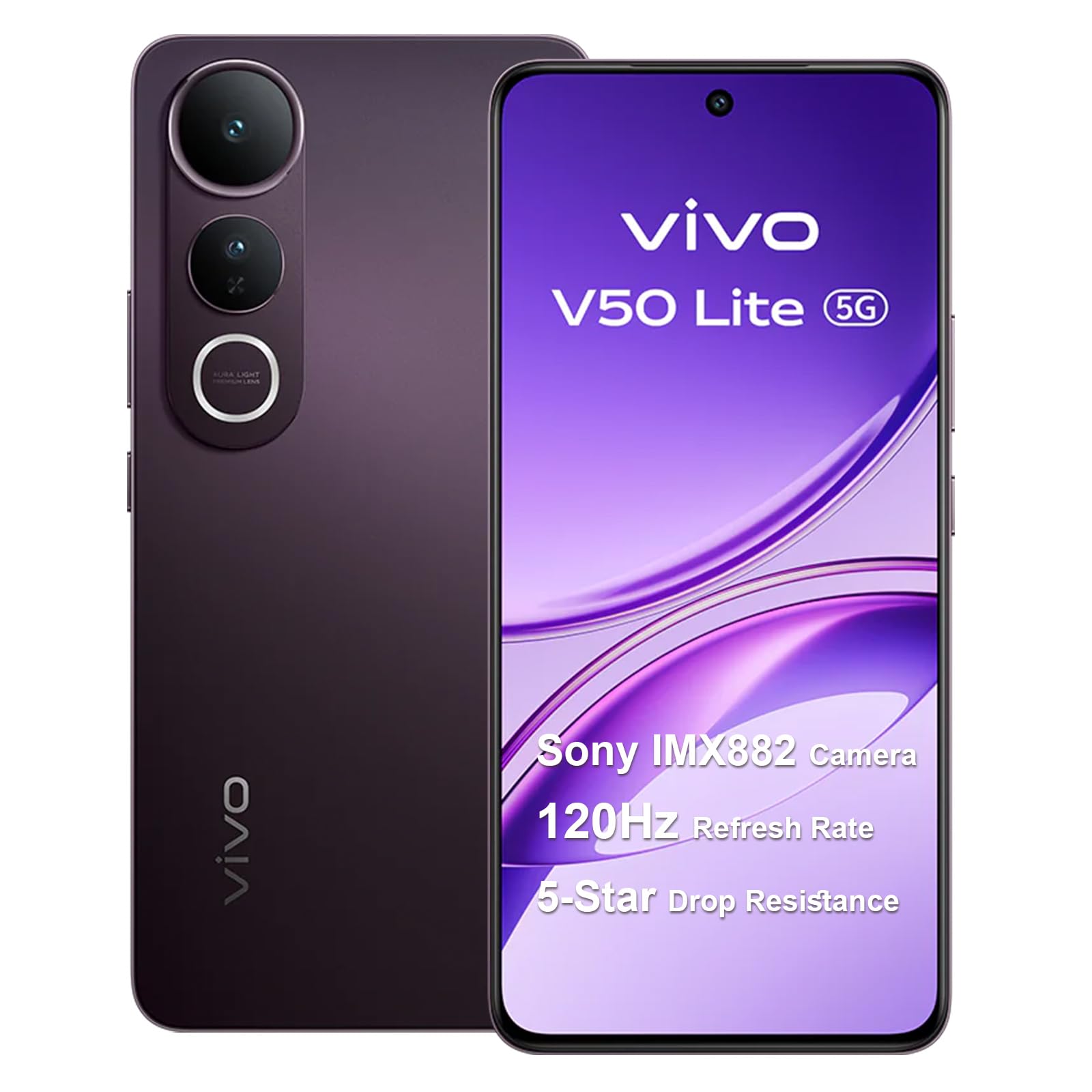Vivo V50 Lite 256GB, In Originalverpackung (OVP) | SimLock: Frei | Zustand: Wie Neu | Farbe: schwarz | Akku: 100% – Bild 2