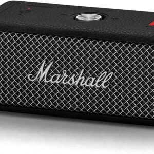 Marshall Emberton Schwarz, Tragbarer Bluetooth-Lautsprecher mit 360-Grad-Sound und bis zu 20 Stunden Wiedergabezeit. | Zustand: Gut