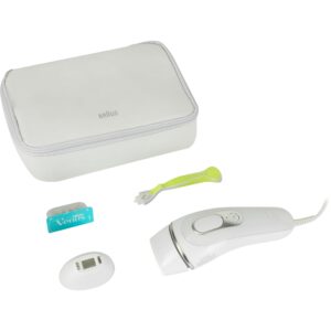 Braun Silk-expert Pro 3 PL3122 Weiß, IPL-Haarentferner mit 2 Aufsätzen, Venus Rasierer und Tasche, OVP. | Zustand: Neu