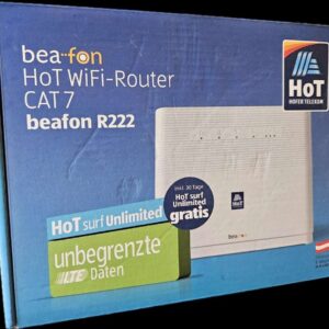 bea-fon HoT R222 CAT 7, HoT WiFi-Router, CAT 7, inkl. 30 Tage HoT Internet gratis, OVP | Zustand: Neu