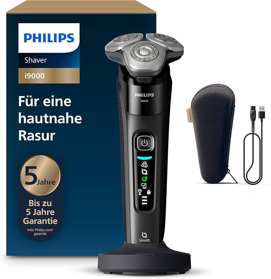 Philips i9000 X9000/30, OVP, Elektrischer Nass- | Trockenrasierer mit SkinIQ Technologie, 5 Jahre Garantie, inkl. Reinigungsstation und Zubehör. | Zustand: Neu – Bild 2