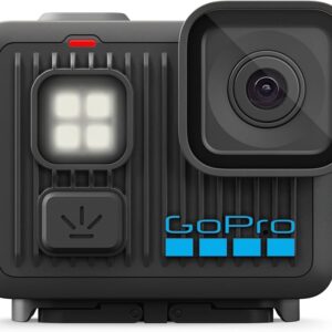 GoPro LIT Hero, Action-Kamera mit integrierter Leuchte, 4K60 Video, 12MP Foto, wasserdicht bis 5m, schwarz. | Zustand: Neu