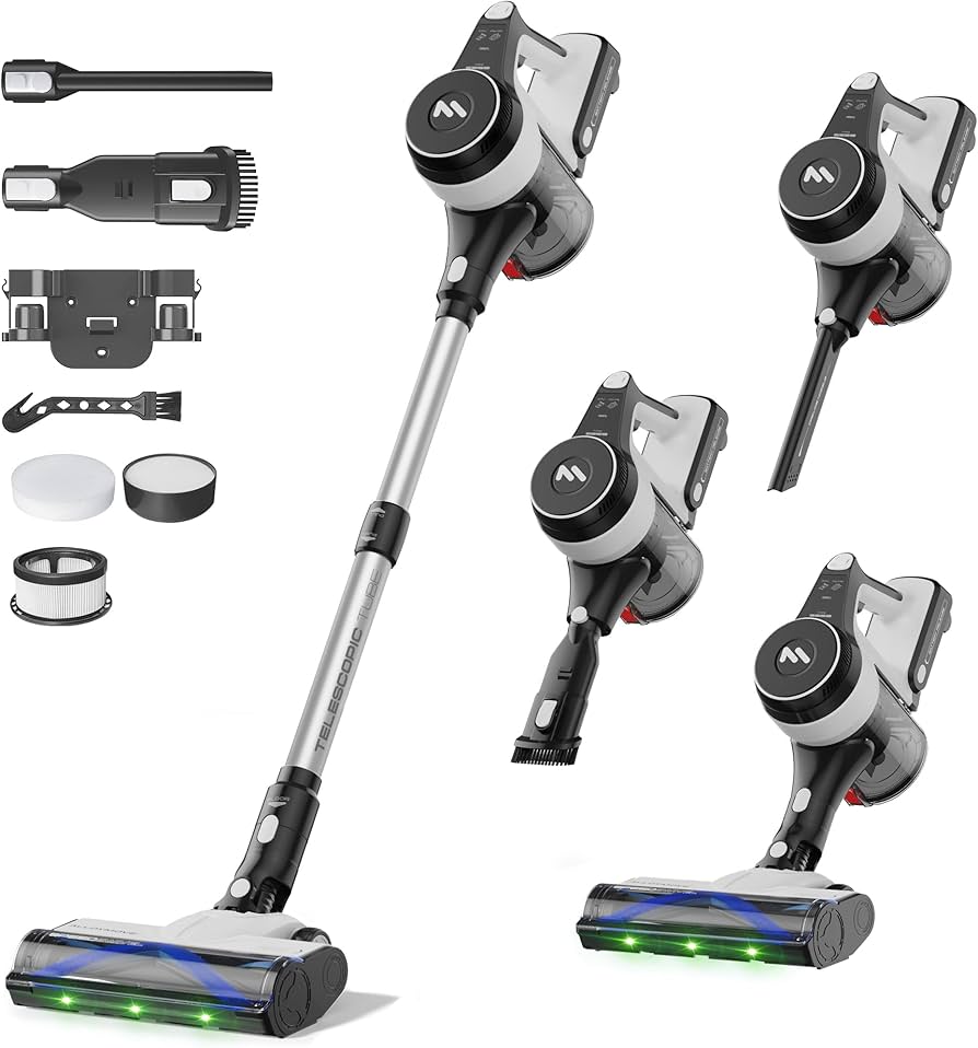 AlloyMove Cordless Vacuum Cleaner A05, Kabelloser Stielstaubsauger, ovp, mit Zubehör und LED-Bürste. | Zustand: Neu
