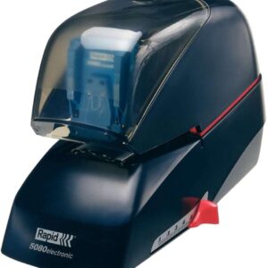 Rapid 5080electronic, Elektro-Flachheftgerät, ovp, schwarz, bis 80 Blatt, mit Kassette | Zustand: Neu