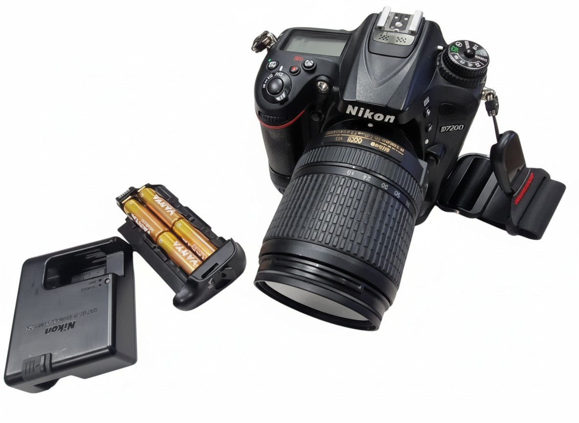 Nikon D7200 + 18-140mm VR, DSLR Kamera mit AF-S DX 18-140mm VR Objektiv, Gegenlichtblende, Akkus und Ladeteil. | Zustand: Sehr Gut – Bild 4