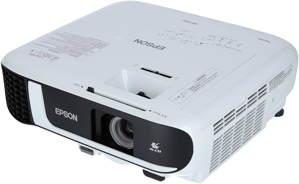 Epson EB-FH52, Full HD 3LCD Beamer, 4000 Lumen, Kontrast 16.000:1, lange Lampenlebensdauer. | Zustand: Sehr Gut