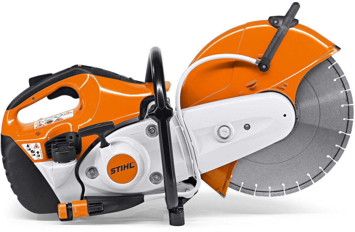 Stihl TS 420 Trennschleifer, Benzin-Trennschleifer mit 350mm Scheibe, Wasseranschluss, Langzeit-Luftfilter. | Zustand: Gebraucht