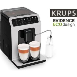 Krups EA897A Evidence Eco, Kaffeevollautomat mit One-Touch-Funktion, 8 Getränke, aus recyceltem Material | Zustand: Neu