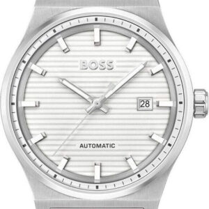 Hugo Boss Candor 1514186, Herrenuhr, 41mm Edelstahl, Automatikwerk Miyota, Datum, 5 ATM, MineraLadegerätlas, mit OVP. | Zustand: Sehr Gut