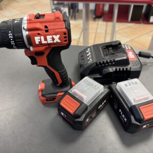 FLEX PD 2G 18.0-EC LD, 18V Akku-Schlagbohrschrauber Set mit Ladestation und 2x 5.0Ah Akkus. | Zustand: neu